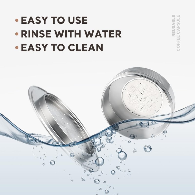 Espresso Reusable Pod Coffee Capsules for Senseo HD7801,Stainless Steel Phillips