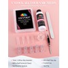 EBANKU Poly Gel Nail Forms Kit - 4 Shapes Reusable