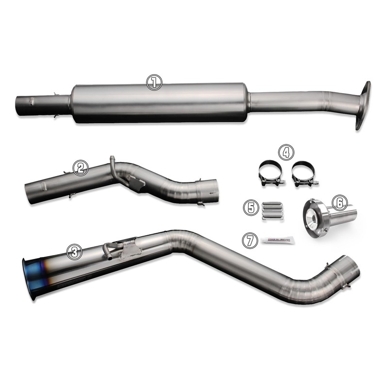 Tomei Ti Type 60R Muffler Kit Repair Part for 12-20