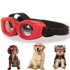 Dog Goggles Small Breed, UV/Wind/Dust/Fog Protection Pet Sunglasses with Adjustable