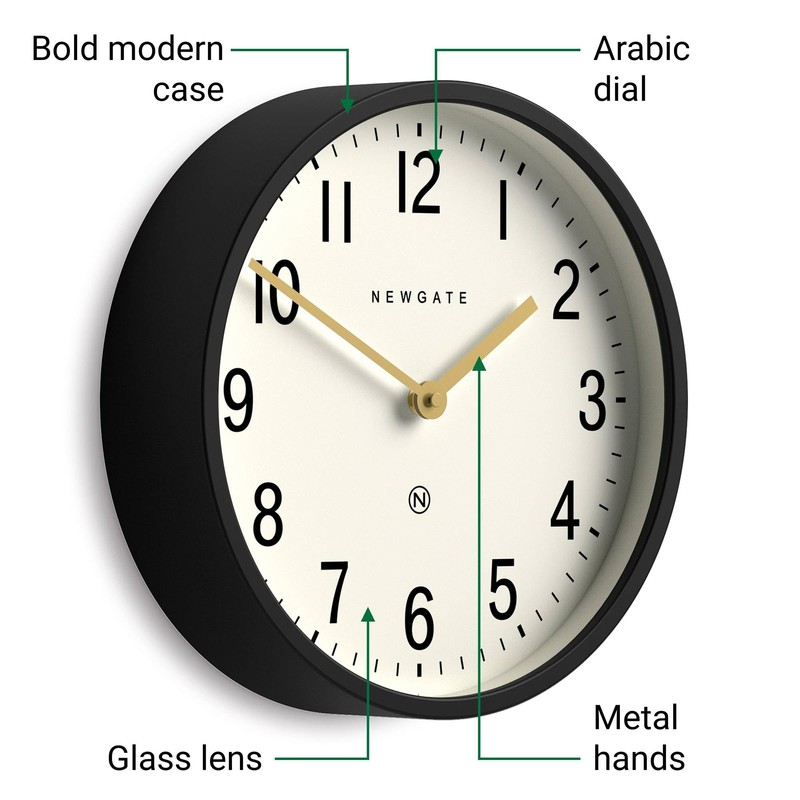 NEWGATE® Master Edwards Wall Clock | Mid Century Style Clock