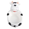 ABOOFAN Cow Shaped Foods Bowl Ceramic Fruit Bowl Funny Animal