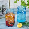 WELLIFE Wide Mouth Mason Jars,6 Pack Blue Mason Jars 32