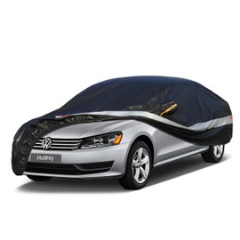 Holthly Sedan Car Cover Custom Fit Volkswagen/VW Passat 1994-2025, 100% Waterproof Breathable Outdoor Car Covers, Sun Rain Dust Snow Protection.