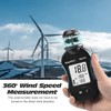 WapoRich Mini Wind Gauge, 360° Cup Anemometer Handheld Wind Gauge