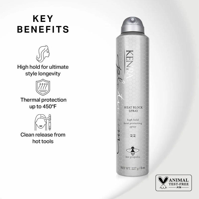 Laca Protectora Contra El Calor Kenra Platinum Heat Block 22