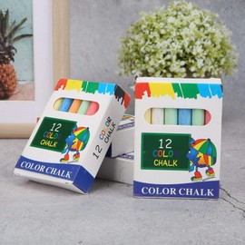 60Pcs Anti-Dust Chalk, Dustless And Washable, Colored Chalk Set, Student