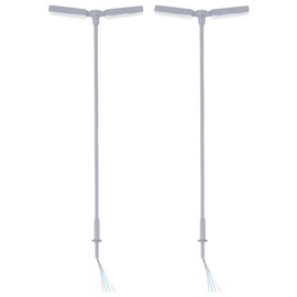 Yardwe Set of 2 Sand Table Street Light Railway Train Lantern Model LED Scene Decorations LEDs Light for Sand Table Model Making Kit Decorations