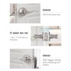 GITRANG Door Levers Interior Keyed Difference Entry Front/Bedroom Door Handles