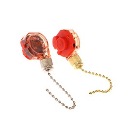 2pcs Ceiling Fan Light Switch 4 Wire Ceiling Fan Chain Speed Control Lamp Replacement Parts Switch for Fan Wall Lamps Switch