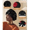 CHLINS Extra Large Satin Bonnet Double Layer Sleep Hair Bonnet