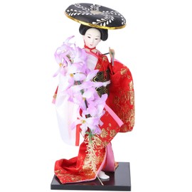 Japanese Geisha Figurine,Japanese Kimono Geisha Doll Geisha Collectible Figurine Statue Japanese Kimono Girl Statue for Home Office Bar-Japanese Ornaments