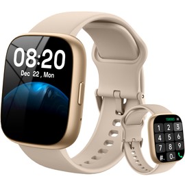 Smart Watch with Alexa & Bluetooth Calling-1.83" HD Touchscreen Fitness Watch, Fitness Tracker w/Heart Rate/Sleep Monitor, 30-Day Standby, 120+ Sports Modes, IP68 Waterproof Smartwatch for Android iOS