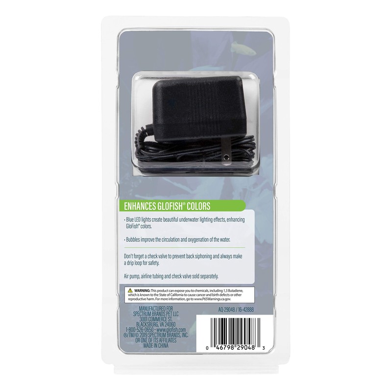 GloFish Blue LED Aquarium Bubbler