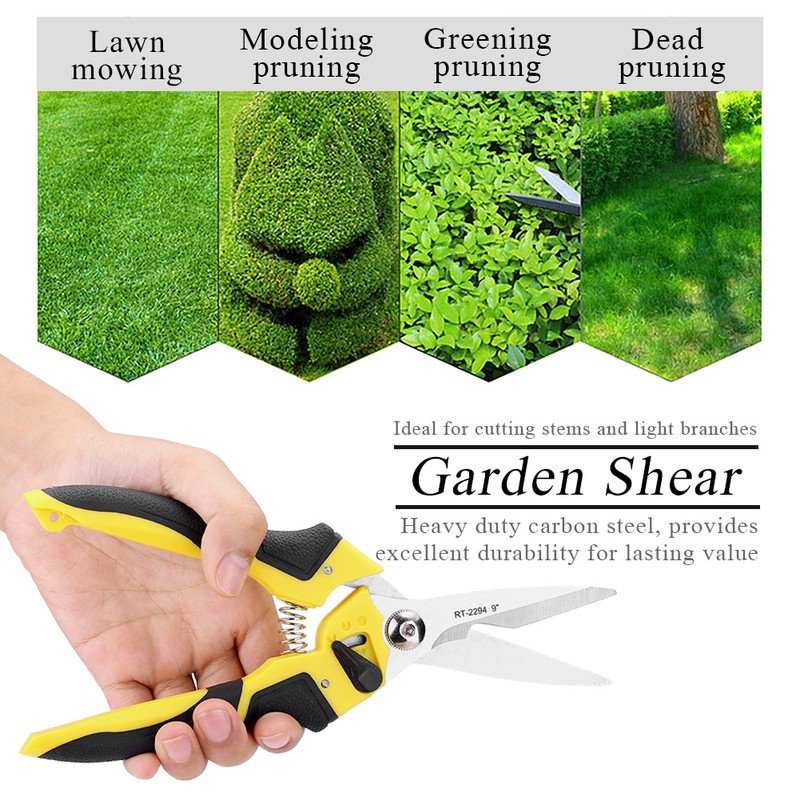 9" Pruning Shears Cutter Home Gardening Plant Scissor Branch Pruner