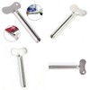 FASTROHY 5pcs Metal Tube Toothpaste Squeezer Keys Metal Roller Hair