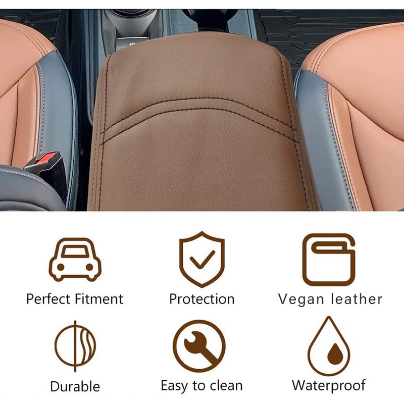 Muslogy Center Console Armrest Cover Compatible with Ford Maverick XL