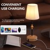 MEIXISUE Cordless Rechargeable Table Lamp with Dimmer,Portables Battery Operated Table