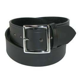 Boston Leather Men's Big & Tall Leather 1 3/4 Inch Garrison Belt, 56, Black