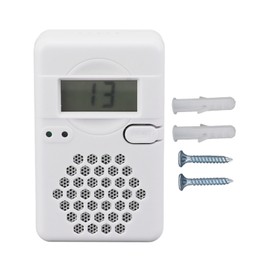 CO Detector with LED Indicator Light Battery Powered Fault Self Check Portable CO Gas Monitor Alarm for Home Kitchen Bathroom Outdoor Camping