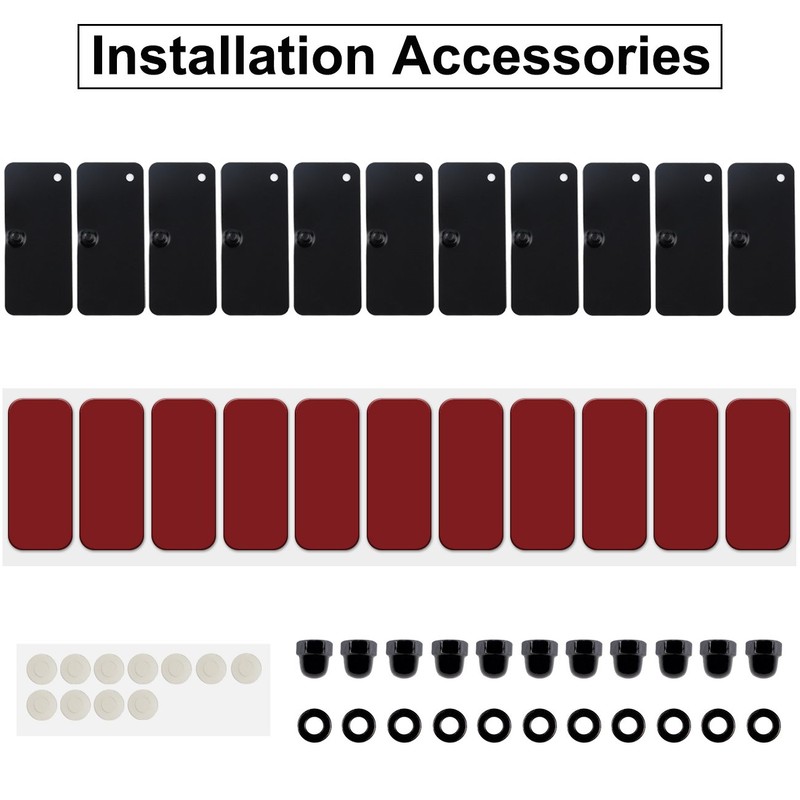 Rear Window Louvers Hardware Installation Hardware Accessories for Ford Mustang