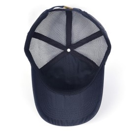 Zylioo Trucker Caps Hats Running Caps Mesh Baseball Caps Lightweight Quick Dry Sport Hats Navy