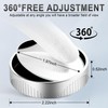 LivTee Blind Spot Mirror, 2" Round HD Glass Frameless Convex