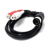 DRUT 1.2m 5 Pin DIN Male to 2 RCA Female