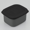 Thermos DBP-502 Thermal Bento Box, Side Dish Container Set, Matte Black