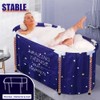 BESTHLS Portable Bathtub for Adult, Foldable Bathtub Portable Soaking Bath
