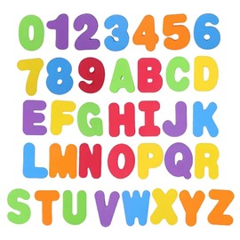 LuLiyLdJ Alphabets and Numbers Educational Toys for Babies, Removable Alphabet Bath Toys, Creative Foam Bath Toys for Kids, 36 Pieces (Alphabet A-Z, Numbers 0-9)