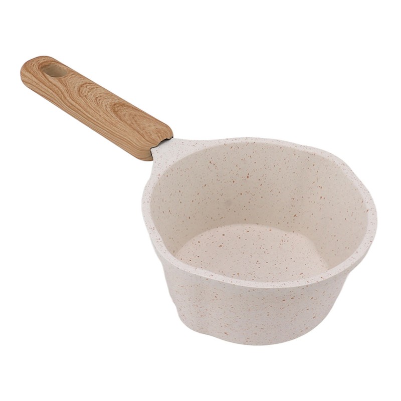 Nonstick Small Pot Small White Sauce Pan Flat Bottom Milk