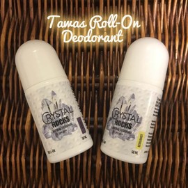 Crystal Rocks Tawas Roll-On Deodorant for Women and Men prevents body odour all day 50ml