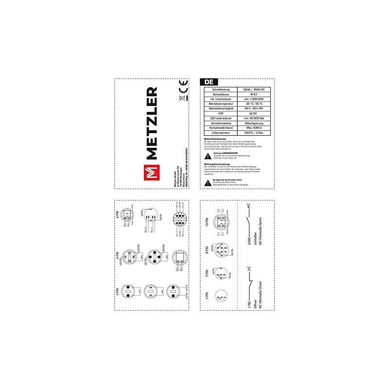 Push button - screw contacts - diameter 16 mm -