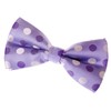 Retreez Two-Colour Polka Dots Woven Microfiber Pre-tied Bow Tie (Width: