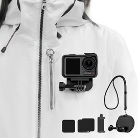 K&F Concept Magnetic Snap Mount for GoPro Hero 13/12/11/10 /9/8/Max, Insta360 Series, DJI OSMO Action, Chest Mount with Quick Release, for Smartphone and Most Action Cameras Accessories