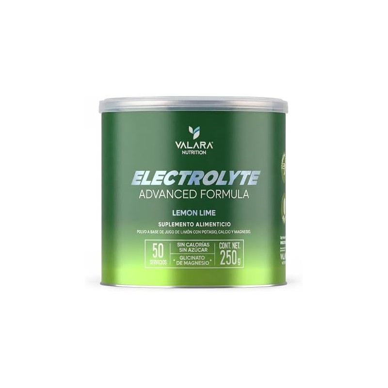 VALARA Electrolitos En Polvo Sin Azúcar Sin Calorias Sabor Limón