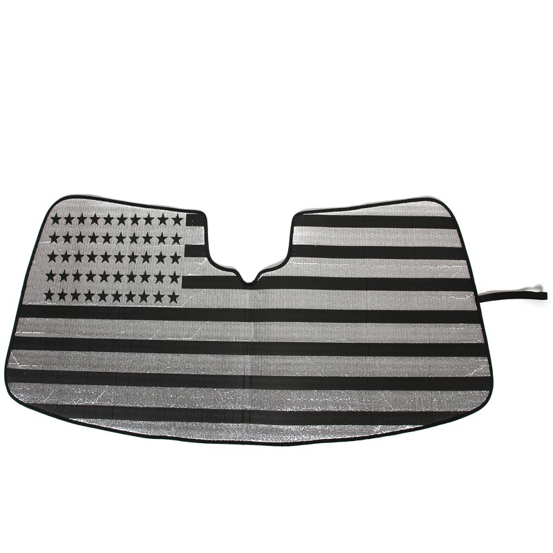 cartiangous USA Flag Front Windshield Sunshade UV Block Visor Cover