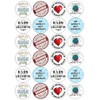 24 x Grandad Birthday 4.4cm Edible Wafer Card Disc Cupcake