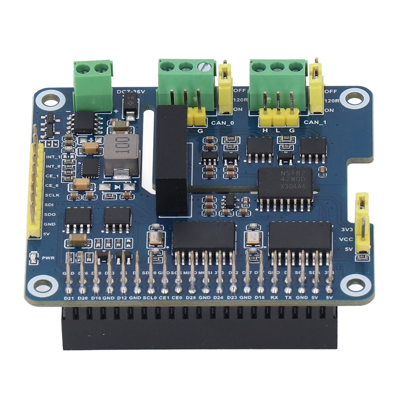 CAN Bus Expansion Board Dual Chip Stackable 2 Channel Isolated