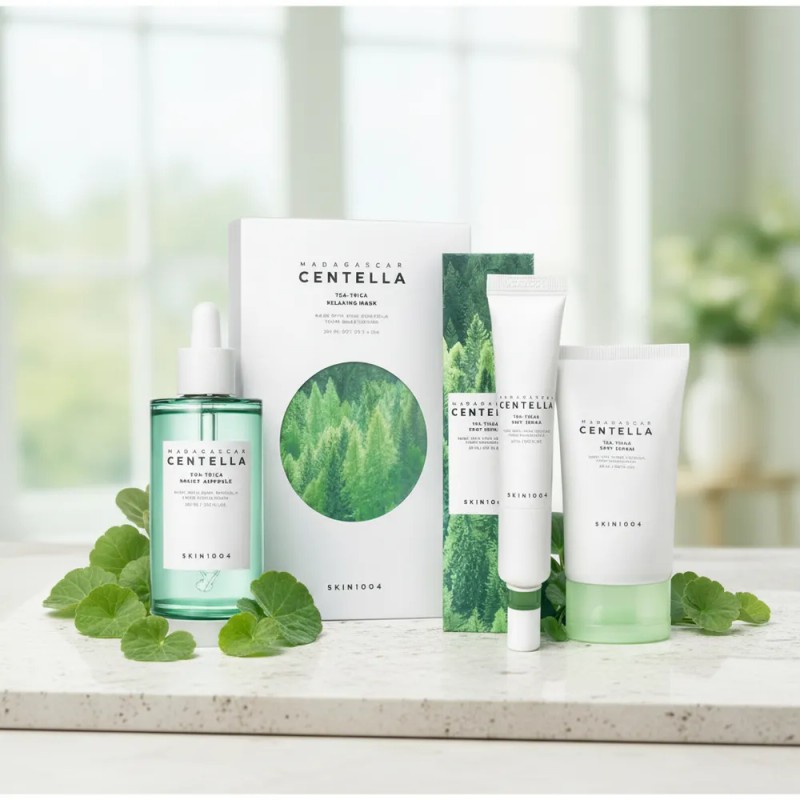 Kit 4 Pzs Skin1004 Madagascar Centella Tea-trica Grasa Acne