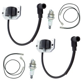 2 Pcs ALRACALL 21171-7001 Ignition Coil Replaces For Kawasaki 21171-7034 21171-7007 21171-7013 21171-7024 Fits For FH601V FH641V FH680V FH381V FH531V FH541V FH430V FH500V FH580V with Wires Spark Plugs