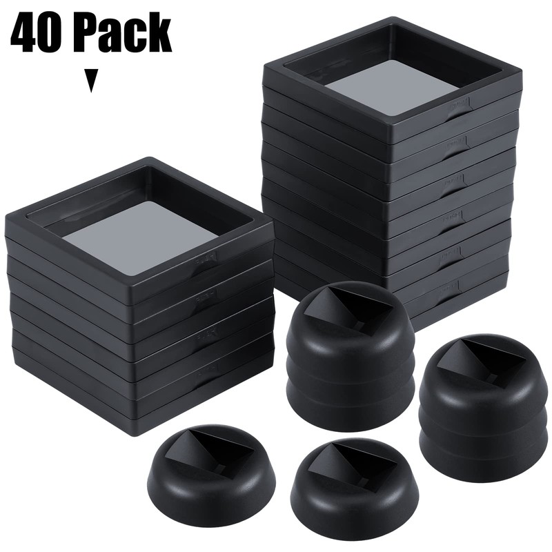 40 Pcs 3D Floating Display Cases 3D Floating Framed Black