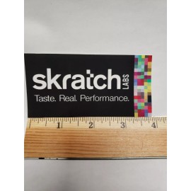 Skratch 4" Skratch Labs - black- Bicycle Bike Frame Energy Cycling Sticker Decal
