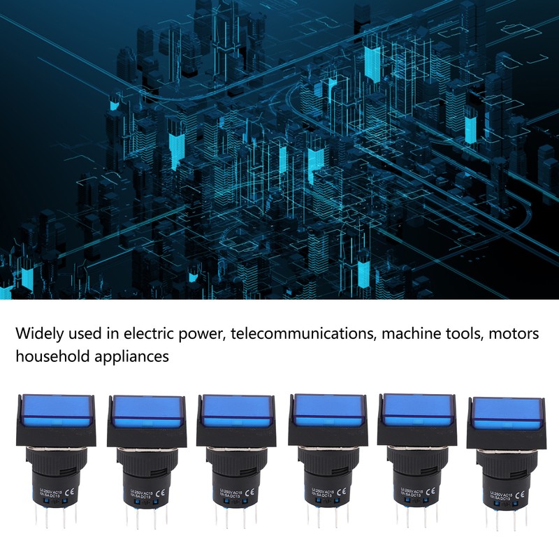 Momentary Push Button Switch Self Locking Function Easy Control for