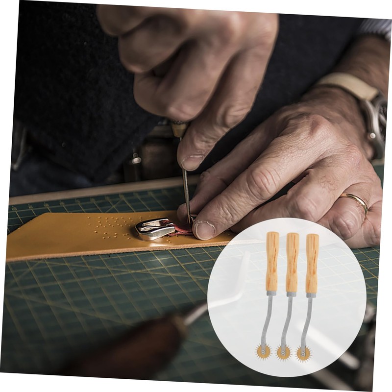 DOITOOL 4Pcs Practical Sewing Tracing Wheel Needle Point Tool for