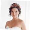 FOMIYES 2pcs Sparkly Crystal Headband Crown Bridal Hair Accessories Pearl
