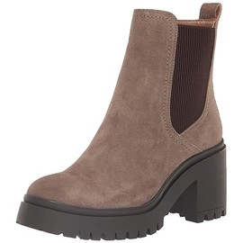 Blondo Women's Raquel Waterproof Chelsea Boot, Dark Taupe Suede, 8