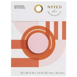 Post-it Noted by Post-it® Bookmark Notes, 1-7/16"H x 1-7/16"W x 1/4" D, Blue, 50 Sheets