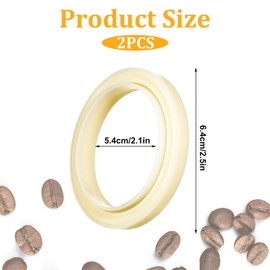 2 Pcs 54mm Silicone Steam Ring for Breville Espresso Machine 878/870/860/880/810/840/450/500 and for Sage 880/878/875/870/810/500 Silicone Grouphead Gasket Replacement Part Accessories